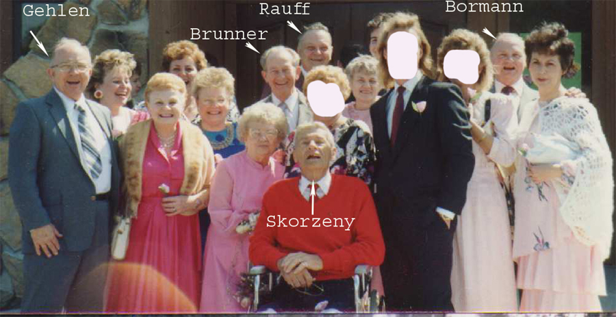 October 1998 Otoot Skorzeny family celebration with Nazi era cohorts identified